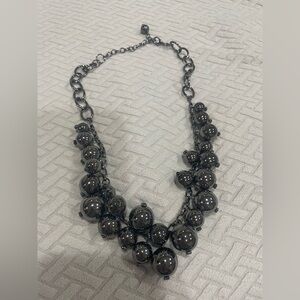 Elegant Black Beaded Necklace